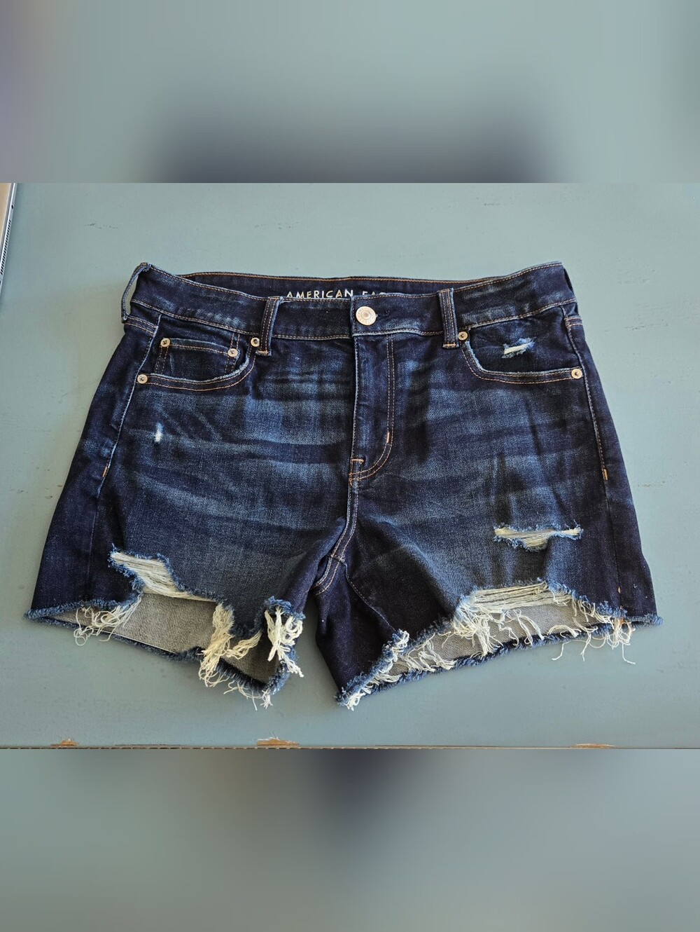 American Eagle Women's Distressed Denim Shorts Size 14